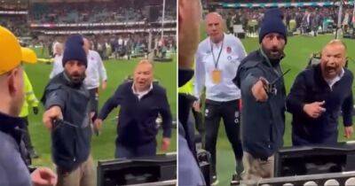 ‘Come here and say that!’ – England boss Eddie Jones furiously confronts Australia fan who labelled him a ‘traitor’