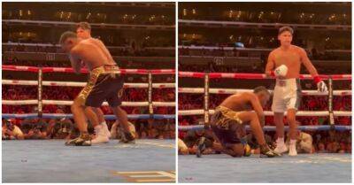 Ryan Garcia - Ryan Garcia knockout: Brutal ringside footage of massive shot on Javier Fortuna - givemesport.com - Usa - Los Angeles - Dominica