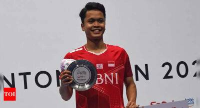 Loh Kean Yew - Emotional Ginting ends slump to win Singapore Open - timesofindia.indiatimes.com - China - India - Singapore -  Singapore