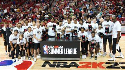 Tom Thibodeau - Brandon Williams - Portland Trail Blazers recover from slow start to beat New York Knicks for second NBA Summer League title since 2017 - espn.com - New York -  New York -  Las Vegas -  Portland
