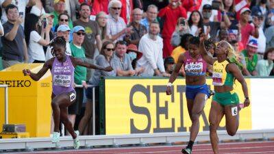 Dina Asher-Smith suffers at World Championships with fourth place in 100m - bt.com - Britain -  Doha - Jamaica