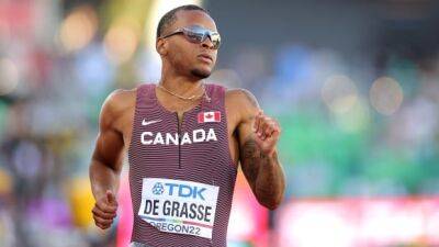 Andre De-Grasse - Andre De Grasse withdraws from men's 200m at world championships - cbc.ca - Canada -  Eugene