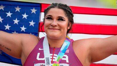 Chase Ealey claims gold to become first American woman to win shot put world title
