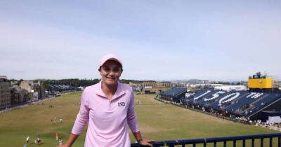 Ash Barty coy on golf future after tennis retirement as she takes in Open Championship