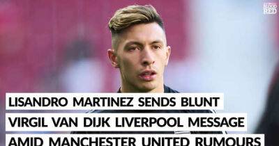 'Very difficult' - Manchester United signing Lisandro Martinez 'confused' after facing Liverpool star