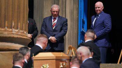 Alex Ferguson - Ally Maccoist - Andy Goram - Rangers players past and present pay tributes to Andy Goram at ‘unique’ funeral - bt.com - Manchester - Scotland - county Craig