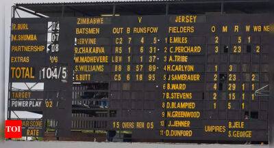Old-style scoreboard charm as Zimbabwe blast into T20 World Cup