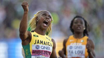 Ashley Landis - Elaine Thompson-Herah - World Athletics Championships: Jamaica sweeps the 100 meters as Shelly-Ann Fraser-Pryce dominates the race - foxnews.com - state Oregon - Jamaica