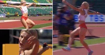 World Athletics Championships: Adrianna Sulek’s ‘bizarre’ javelin run-up goes viral