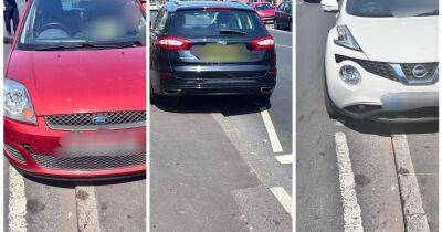 Three drivers fined for parking illegally on crossings on the same road during heatwave