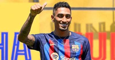 Sergio Aguero - Thierry Henry - Raphinha's delight as former Leeds United winger meets childhood idol in Barcelona training - msn.com - France - county Miami