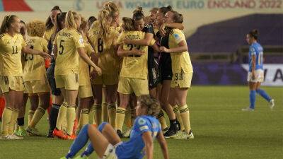 UEFA Women's Championship: Belgium upsets Italy, moves on to quarterfinals