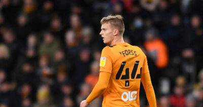 Former Hull City loan man Marcus Forss being chased by Championship rivals