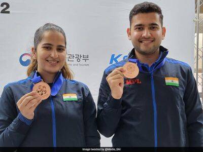 Anish Bhanwala, Rhythm Sangwan Win Bronze In Changwon Shooting World Cup - sports.ndtv.com - Czech Republic - India -  Sangwan