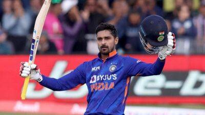 Dinesh Karthik - Umran Malik - In-Form Deepak Hooda Slams 59, India Register Easy Win Against Derbyshire in T20 Warm-Up - sports.ndtv.com - Ireland - India - county Southampton -  Sanju