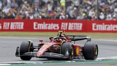 Max Verstappen - Lewis Hamilton - Charles Leclerc - Carlos Sainz - Sainz takes his first F1 pole at soggy Silverstone - channelnewsasia.com - Britain