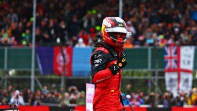 Max Verstappen - Lewis Hamilton - George Russell - Sergio Perez - Charles Leclerc - Carlos Sainz - Lando Norris - Carlos Sainz claims first-ever pole as Silverstone fans boo Verstappen - rte.ie - Britain