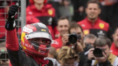 British Grand Prix: Carlos Sainz conquers rain to claim first career pole