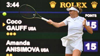 Wimbledon: Amanda Anisimova records convincing comeback win over Coco Goff