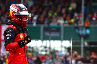 British GP: Carlos Sainz secures first-ever F1 pole at soaking Silverstone