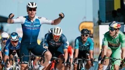 Tour de France: Netherlands’ Fabio Jakobsen wins stage two, van Aert takes lead