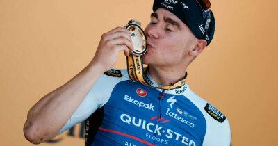 Fabio Jakobsen claims maiden Tour de France stage win after chaotic finish on day two