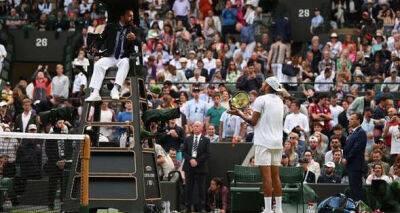 Nick Kyrgios - Nick Kyrgios 'threatens' umpire and warns of backlash as Wimbledon match turns ugly - msn.com - France - Greece