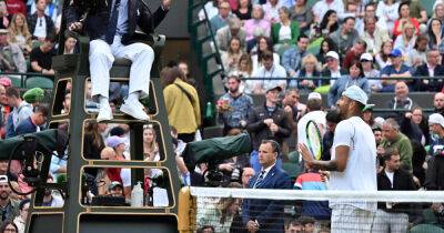 Stefanos Tsitsipas - Kyrgios rages at the umpire and demands Tsitsipas is defaulted - msn.com - Australia