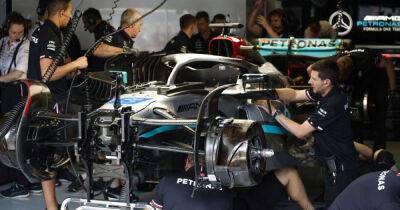 Mercedes confirm ‘new developments’ on W13 in France