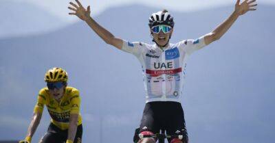 Tadej Pogacar - Geraint Thomas - Jonas Vingegaard - Tadej Pogacar outsprints Jonas Vingegaard but Dane still retains yellow jersey - breakingnews.ie - France -  Paris - Slovenia