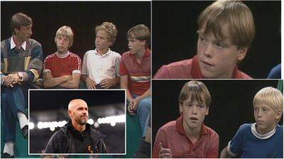 Erik ten Hag: Man Utd boss' TV chat with Johan Cruyff, aged 13, is remarkable