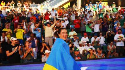 Ukrainians see US fans as team mates at World Championships
