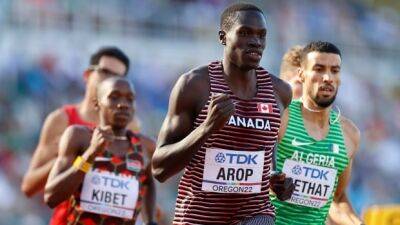Arop advances to men's 800m semis, while Athletics Canada appeals McBride's race