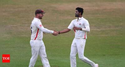 Washington Sundar takes five-wicket haul on County debut for Lancashire against Northamptonshire