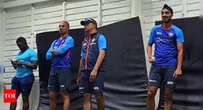 Rain forces Indian cricketers to hit indoor nets ahead of 1st ODI against West Indies