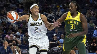 Breanna Stewart - Tina Charles - Courtney Vandersloot - Candace Parker - Jewell Loyd - Sky top the Storm and clinch WNBA playoff berth - foxnews.com -  Chicago -  Seattle
