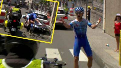 Jack Bauer crash: Tour de France rider has 'nightmare' collision with Team UAE car on Stage 18