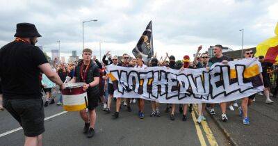 Motherwell fans decorate route to stadium as they march to Euro tie - dailyrecord.co.uk