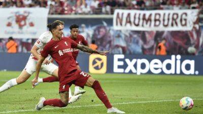 Harvey Elliott - Virgil Van-Dijk - Joel Matip - Darwin Núñez - Nunez nets four as Liverpool crush Leipzig - channelnewsasia.com - Germany - Austria - Egypt