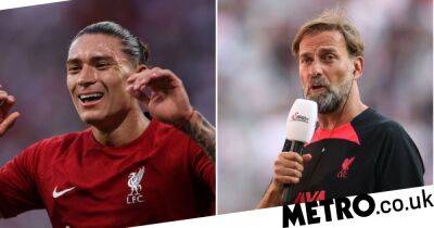 Jurgen Klopp reacts as Darwin Nunez scores four goals in Liverpool friendly