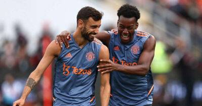 Watch: Fernandes scores in Man Utd training after beautiful team move