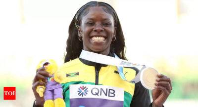 World Athletics Championships: Shericka Jackson edges Shelly-Ann Fraser-Pryce to win world 200m gold