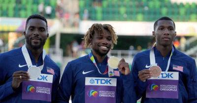 Peter Rutherford - Fred Kerley - Noah Lyles - Athletics-Champion Lyles relishes American worlds dominance - msn.com - Usa - Ethiopia -  Tokyo - state Oregon - Jamaica