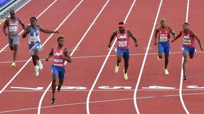 Fred Kerley - Michael Johnson - Noah Lyles - World Athletics Championships: Noah Lyles leads home another US sprint clean sweep - rte.ie - Britain - Usa -  Tokyo - Jamaica -  Eugene