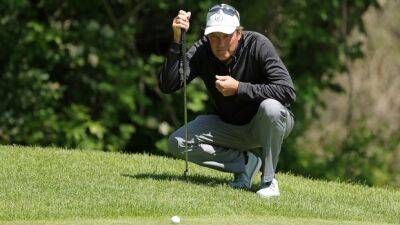 Ames shares lead with Day at Senior British Open