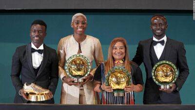 Sadio Mané and Asisat Oshoala win African Player of the Year awards - edition.cnn.com - Spain - Egypt - Cameroon - Senegal - Morocco - Zambia - Nigeria