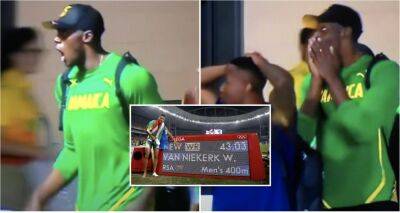 Michael Johnson - Usain Bolt - Usain Bolt's stunned reaction to Wayde van Niekerk smashing Michael Johnson's 400m WR - givemesport.com - Brazil - South Africa -  Paris - state Oregon - Jamaica