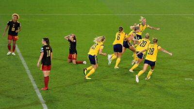 Stina Blackstenius - International - Sweden break Belgian hearts with injury-time winner - rte.ie - Sweden - Belgium