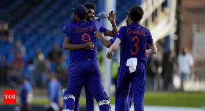 Nicholas Pooran - Kyle Mayers - Shreyas Iyer - India vs West Indies, 1st ODI: India pull off last ball win over West Indies, take 1-0 lead in three-match series - timesofindia.indiatimes.com - India