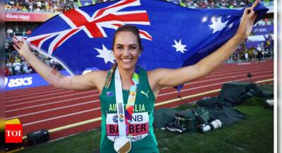 World Athletics Championships: Kelsey-Lee Barber retains javelin title with world-leading throw